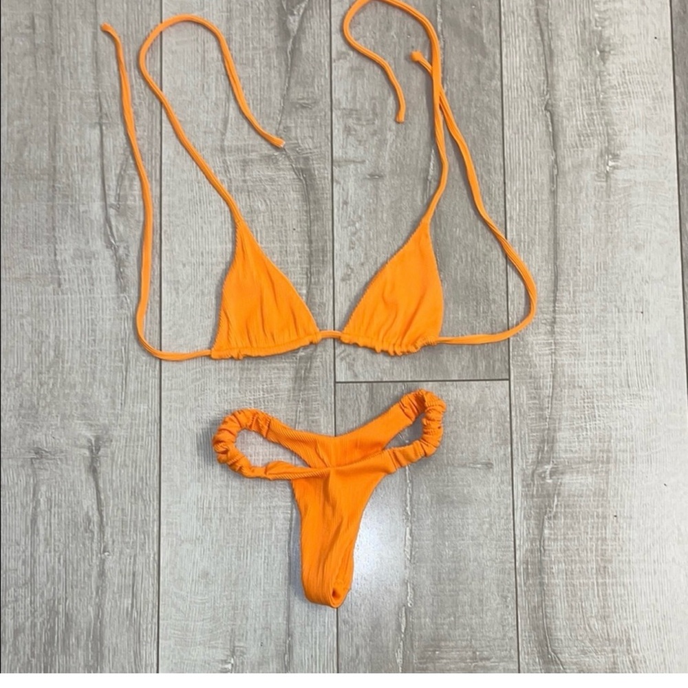 Kulani Kinis Bright Orange Bikini - Picture 3 of 5